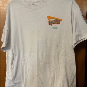 In-N-Out Burger Texas Men’s White Short-Sleeve T-Shirt Large
